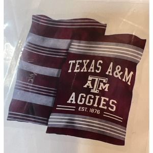 Texas A&M Aggies Logo Brand 60"X70" Colorblock Blanket NEW in bag!